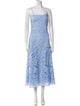 Temperley London Lace Pattern Long Dress