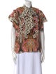 Temperley London Silk Printed Blouse