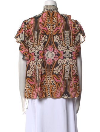 Temperley London Silk Printed Blouse