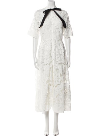 Temperley London Lace Pattern Long Dress