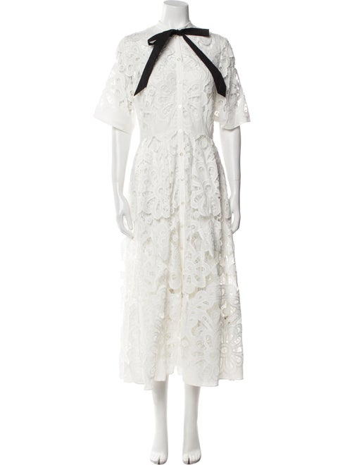 Temperley London Lace Pattern Long Dress