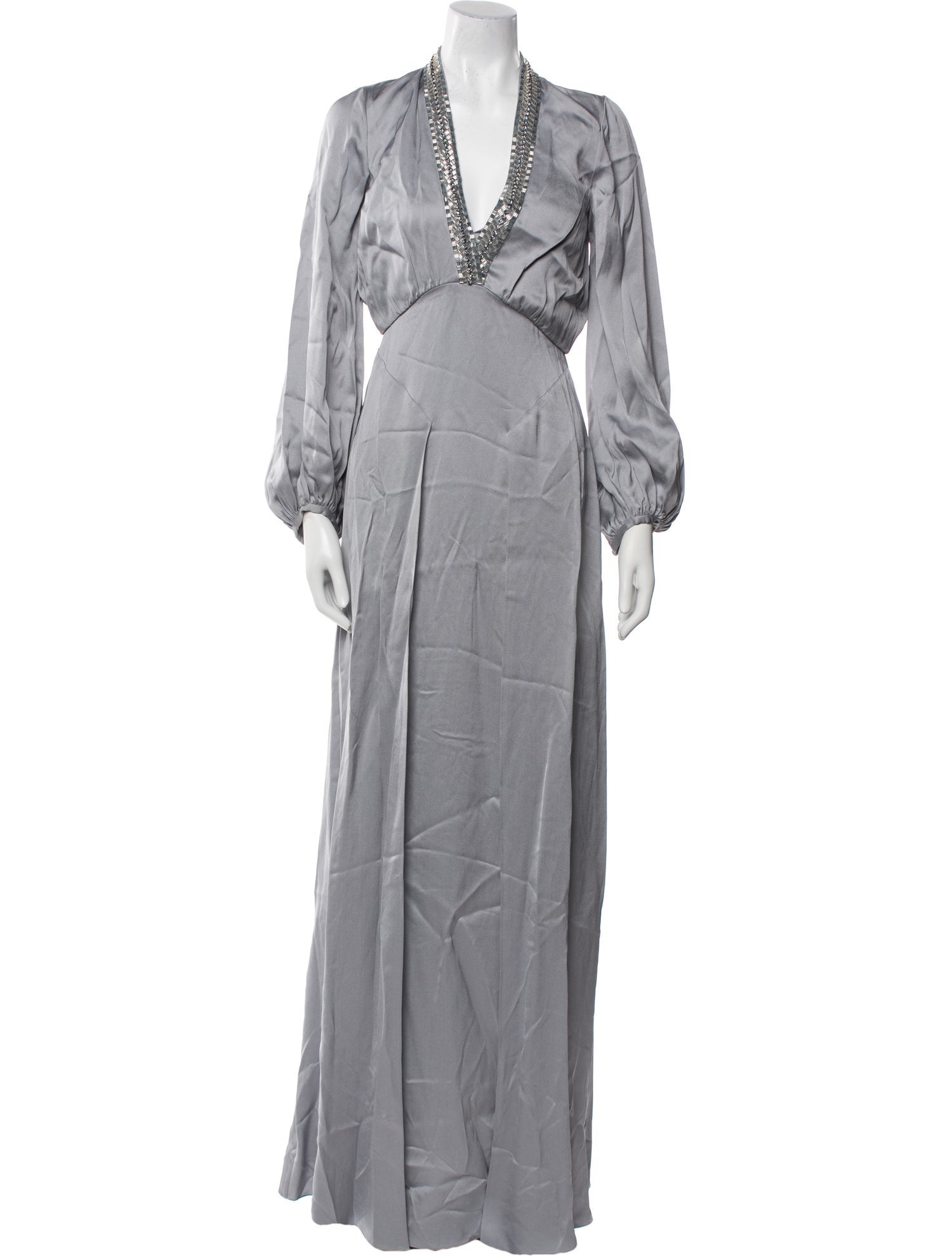 Temperley London V-Neck Long Dress