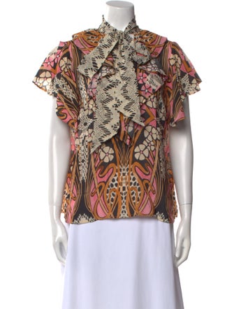 Temperley London Silk Printed Blouse
