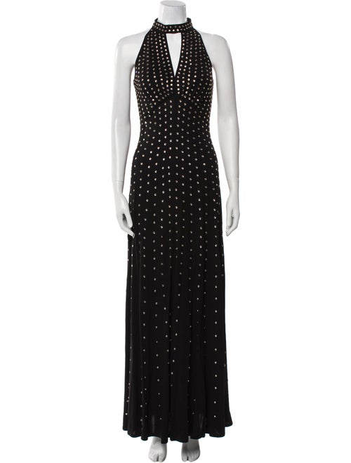 Temperley London Polka Dot Print Long Dress