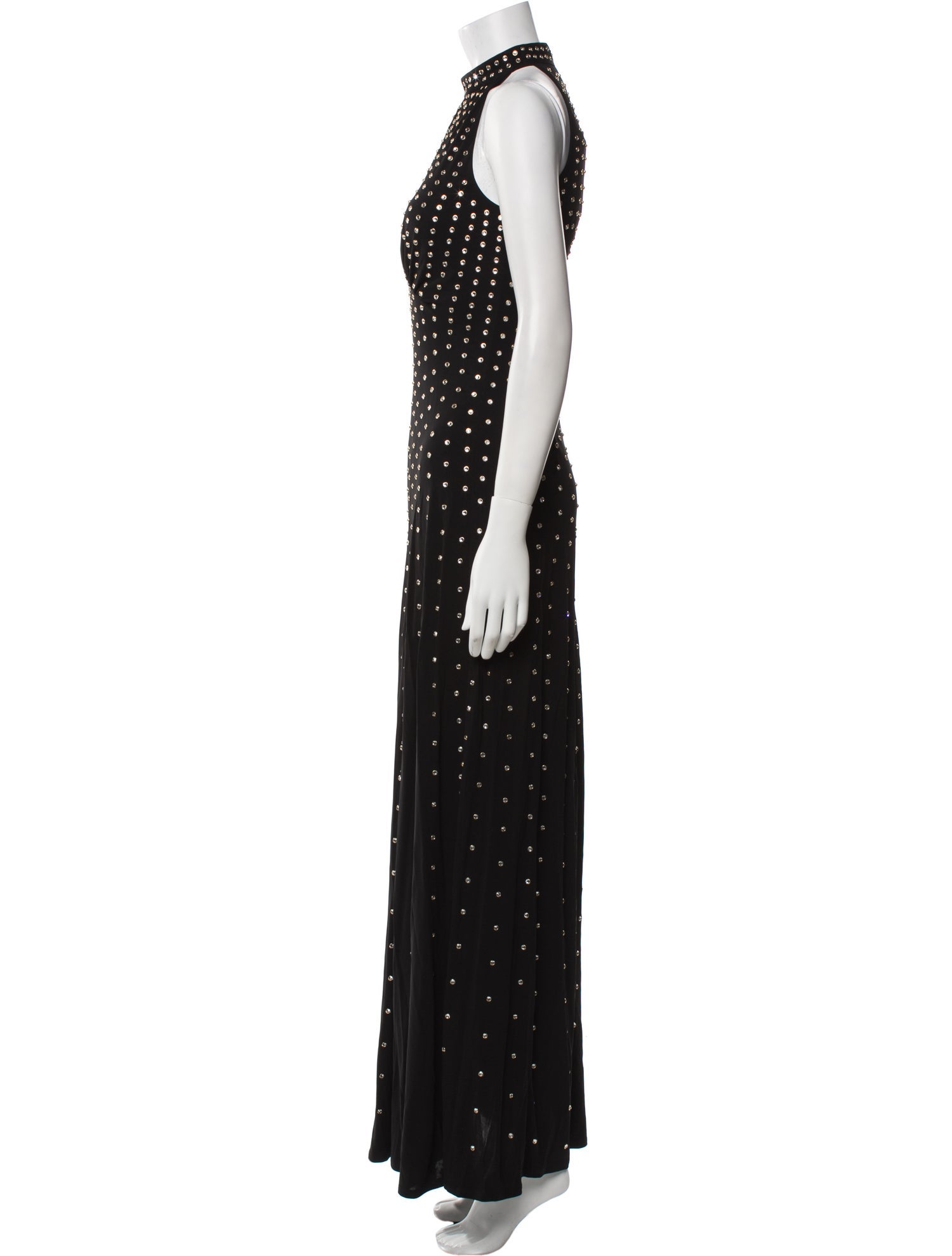 Temperley London Polka Dot Print Long Dress