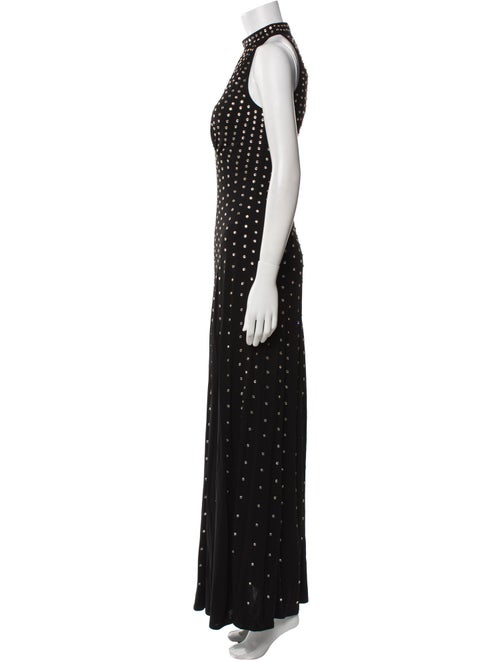 Temperley London Polka Dot Print Long Dress