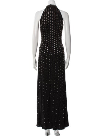 Temperley London Polka Dot Print Long Dress