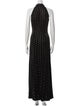 Temperley London Polka Dot Print Long Dress