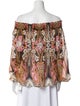 Temperley London Printed Off-The-Shoulder Blouse
