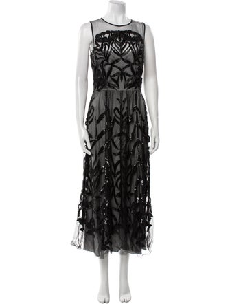 Temperley London Printed Long Dress