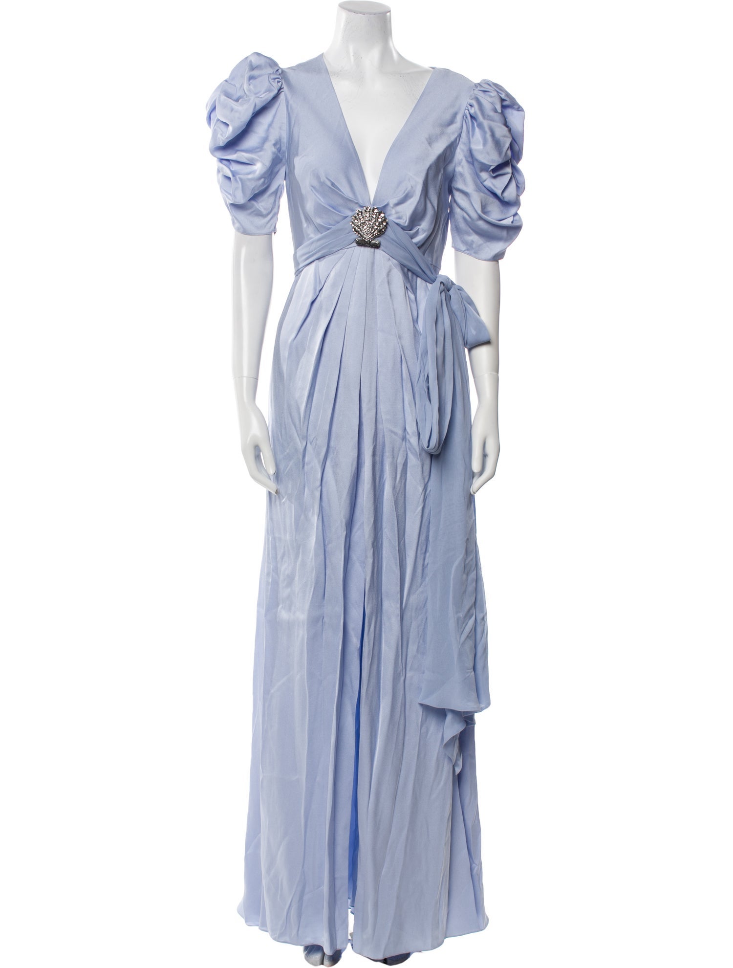 Temperley London V-Neck Long Dress