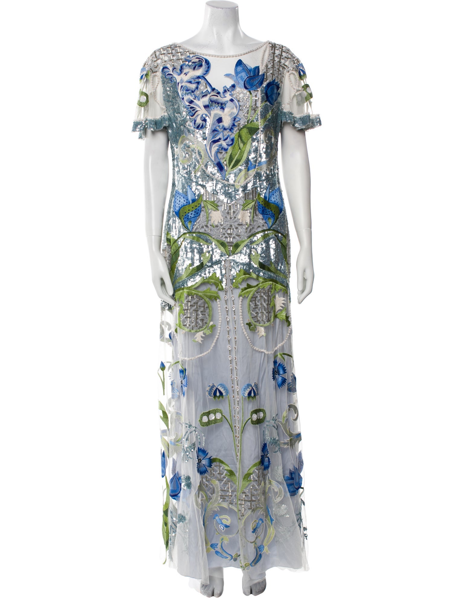 Temperley London Floral Print Long Dress