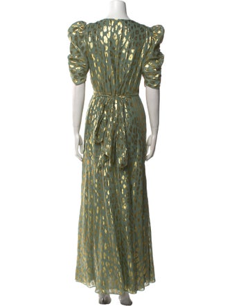 Temperley London Printed Long Dress