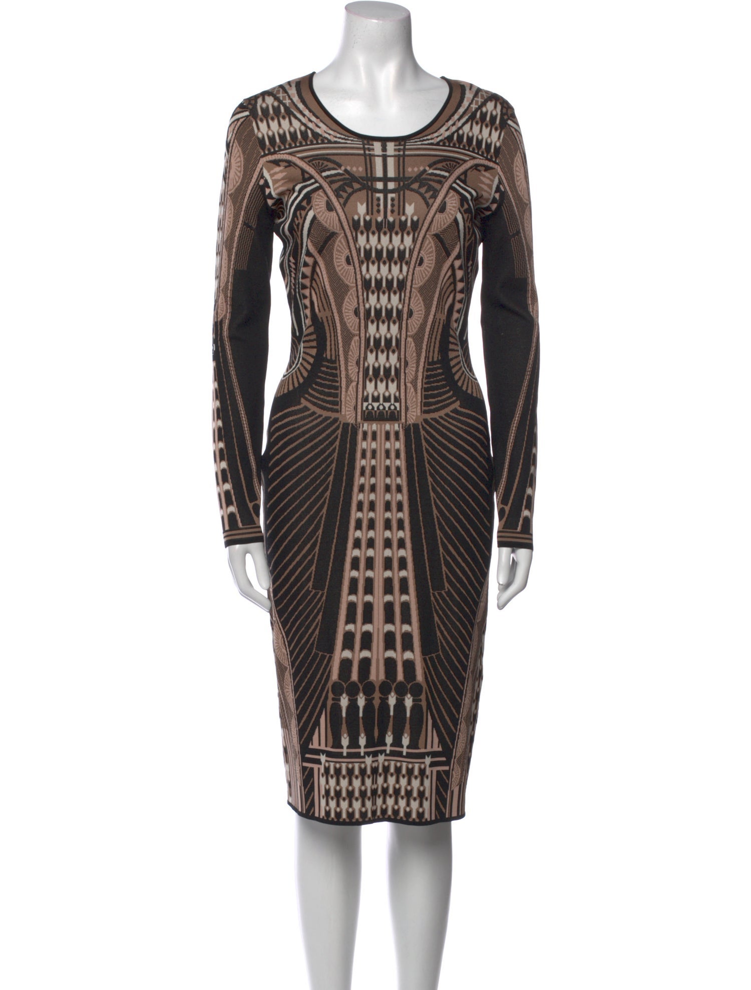 Temperley London Printed Knee-Length Dress