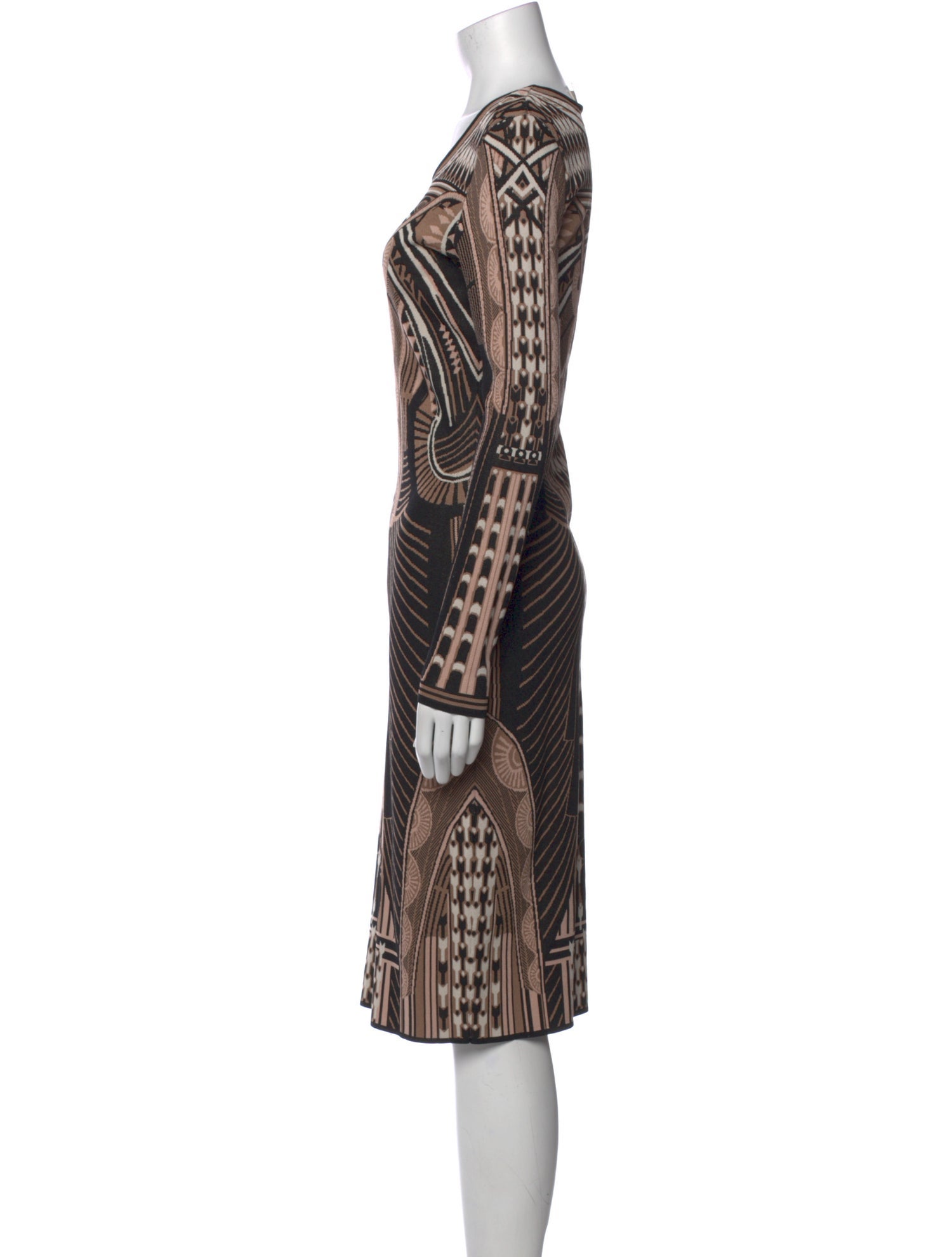 Temperley London Printed Knee-Length Dress