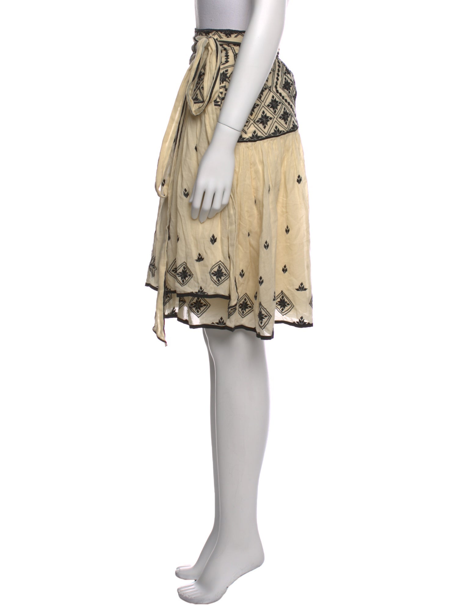 Temperley London Printed Knee-Length Skirt