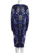 Temperley London Printed Midi Length Dress