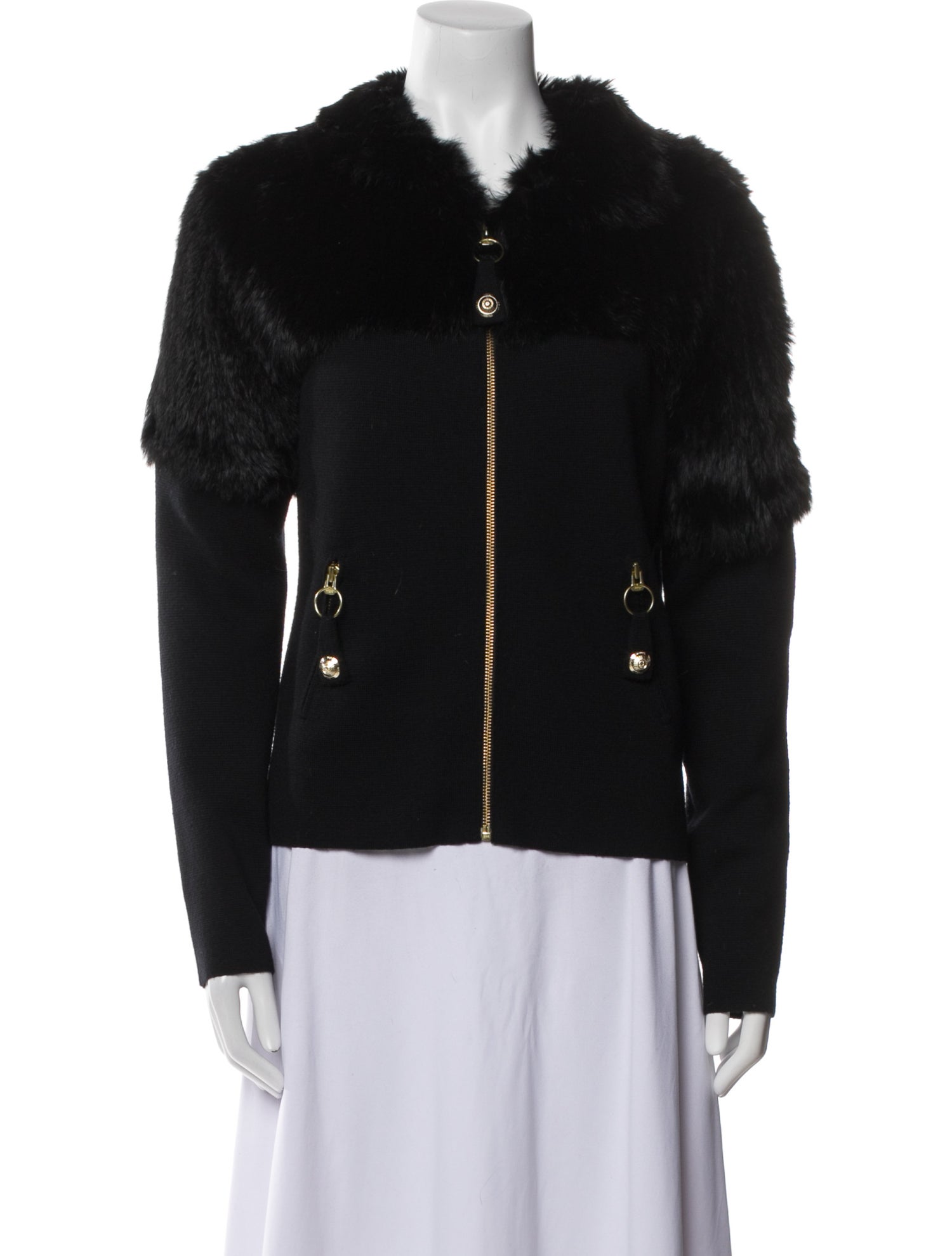 Temperley London Wool Fur Jacket