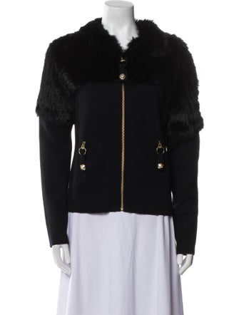 Temperley London Wool Fur Jacket