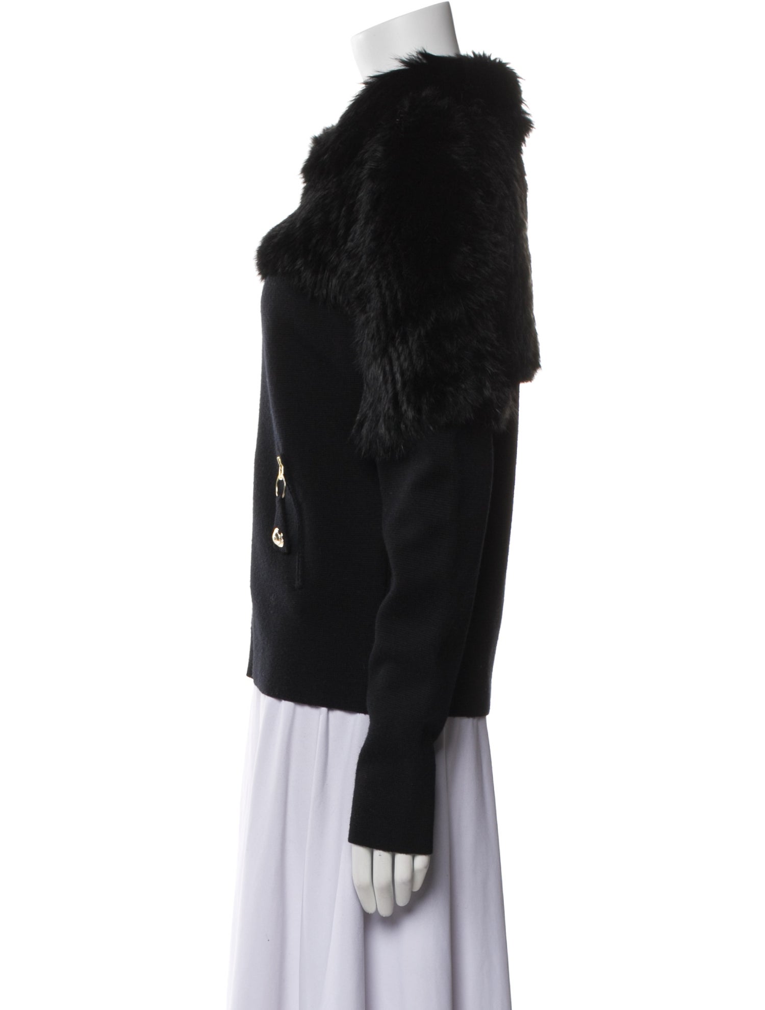 Temperley London Wool Fur Jacket