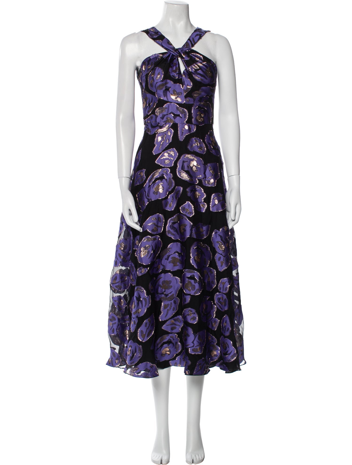 Temperley London Floral Print Long Dress