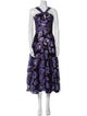 Temperley London Floral Print Long Dress