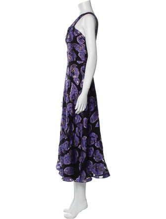 Temperley London Floral Print Long Dress