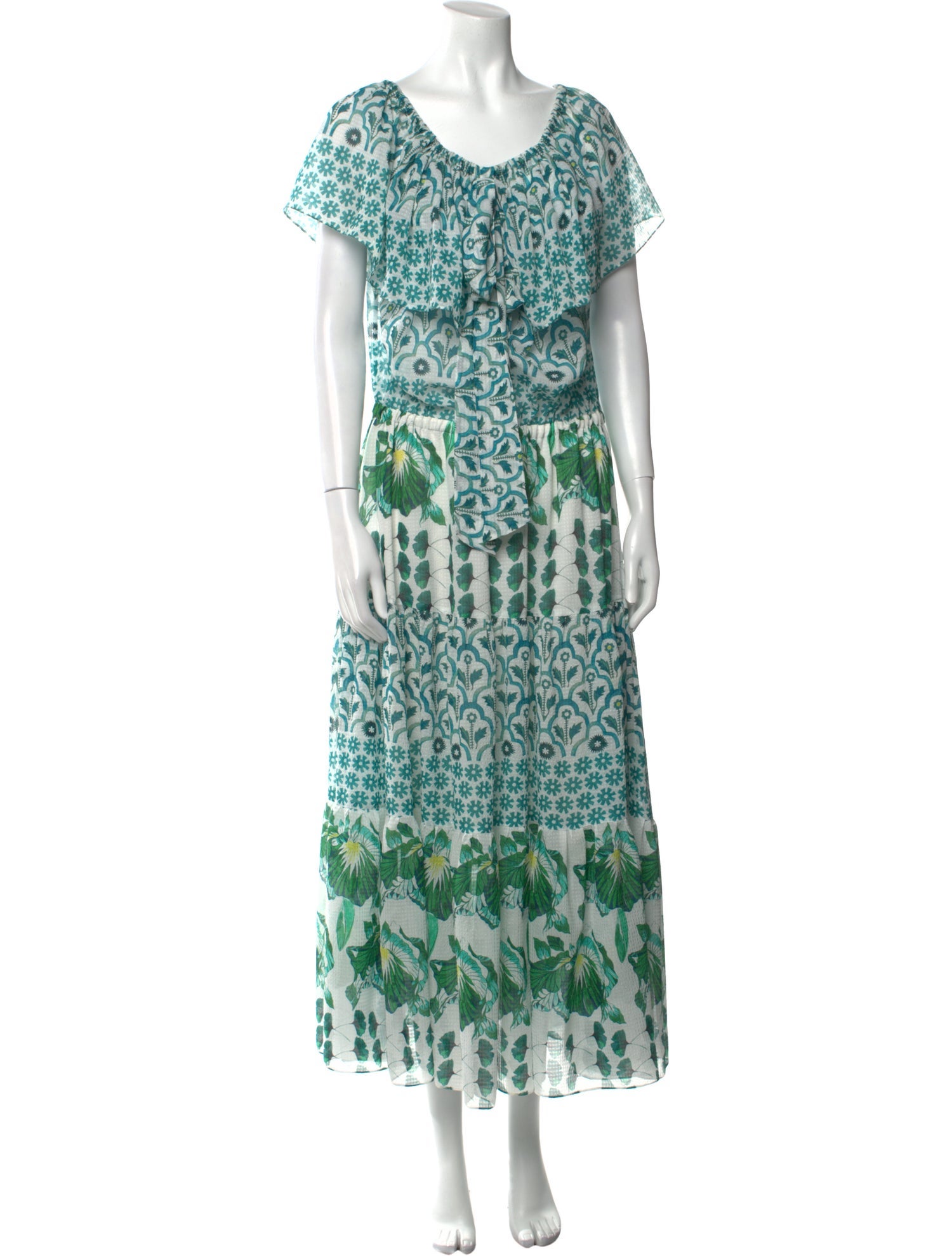 Temperley London Printed Long Dress