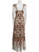 Temperley London Printed Long Dress