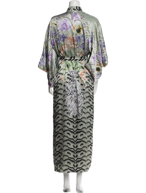 Temperley London Satin Printed Robe