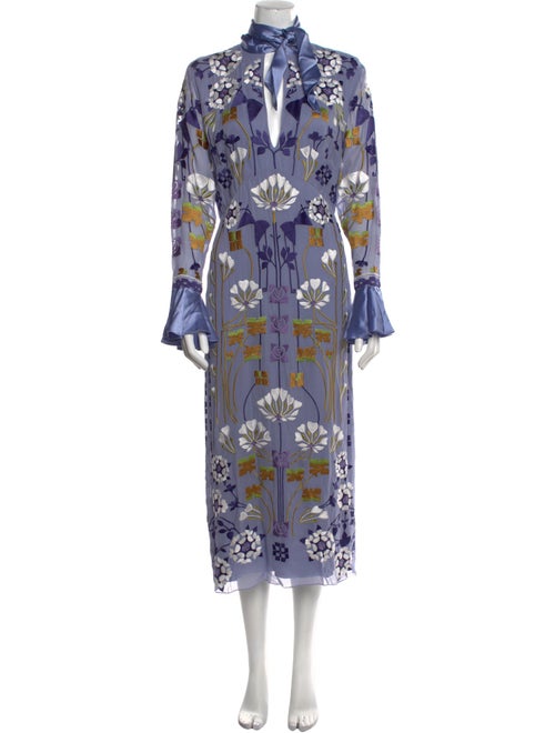 Temperley London Floral Print Long Dress
