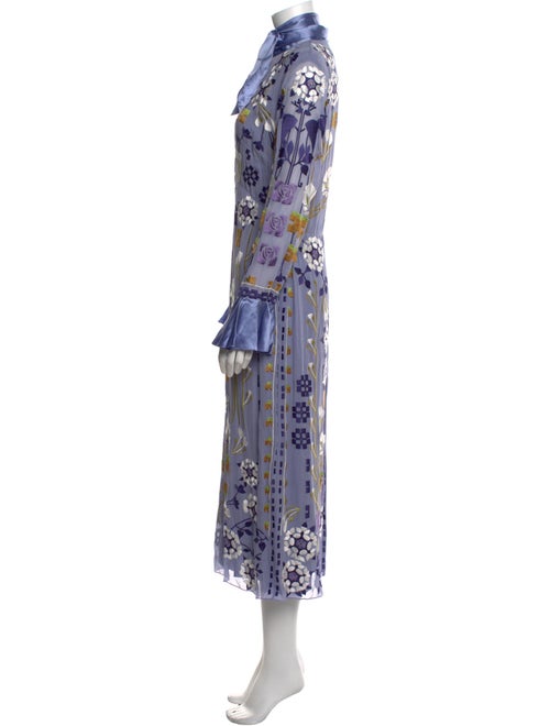 Temperley London Floral Print Long Dress