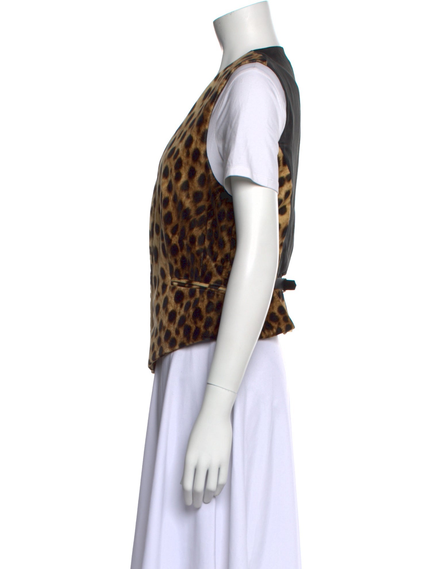 Temperley London Animal Print V-Neck Blouse