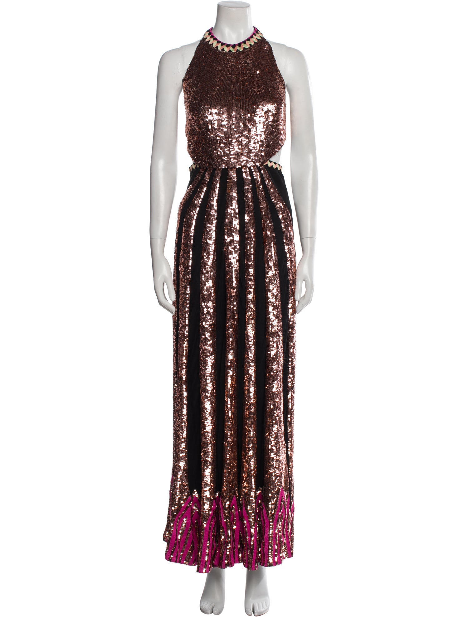 Temperley London Halterneck Long Dress