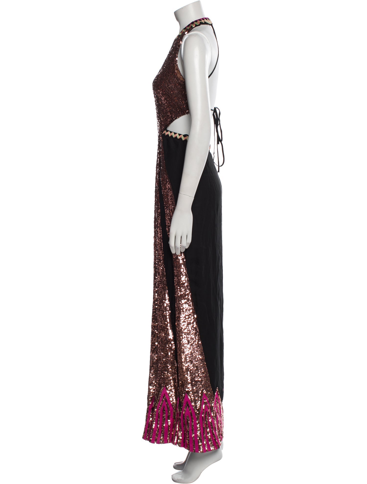 Temperley London Halterneck Long Dress