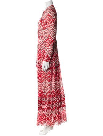 Temperley London Printed Long Dress
