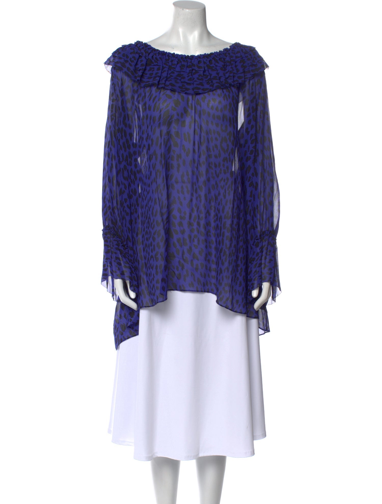 Temperley London Silk Animal Print Tunic