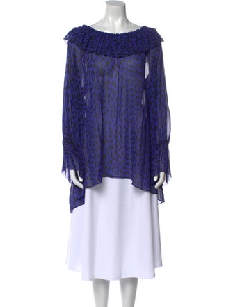 Temperley London Silk Animal Print Tunic