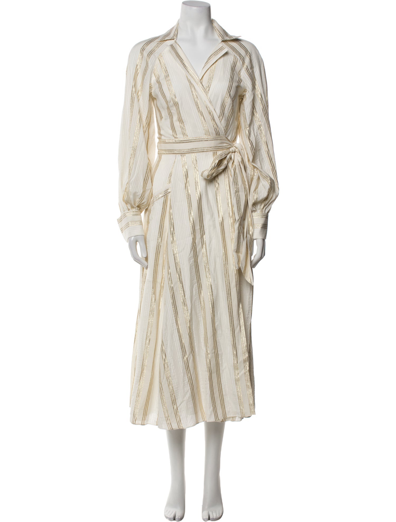 Temperley London Striped Long Dress