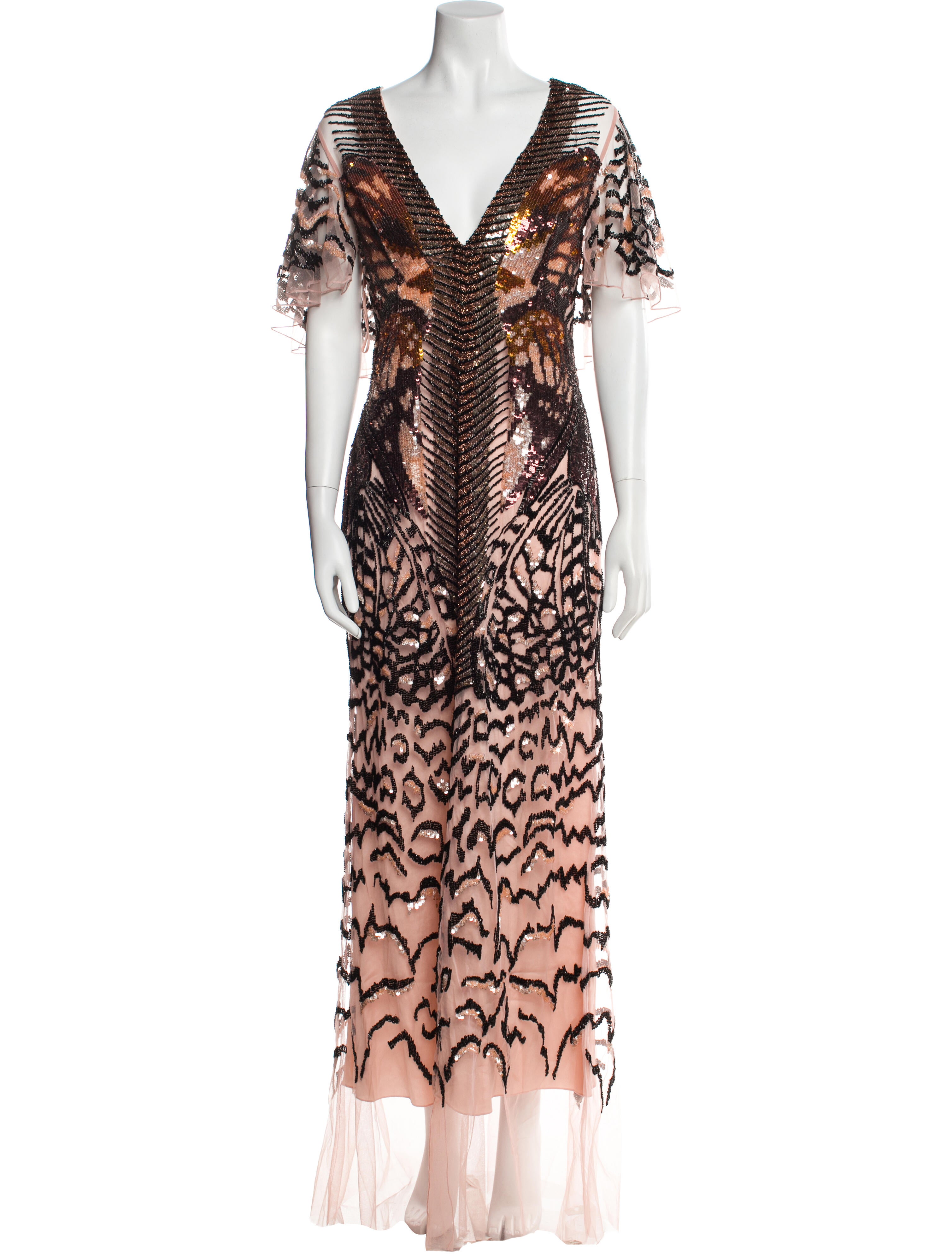 Temperley London Animal Print Long Dress w/ Tags
