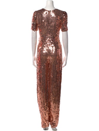 Temperley London Printed V-Neck Jumpsuit