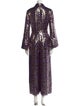 Temperley London Animal Print V-Neck Jumpsuit