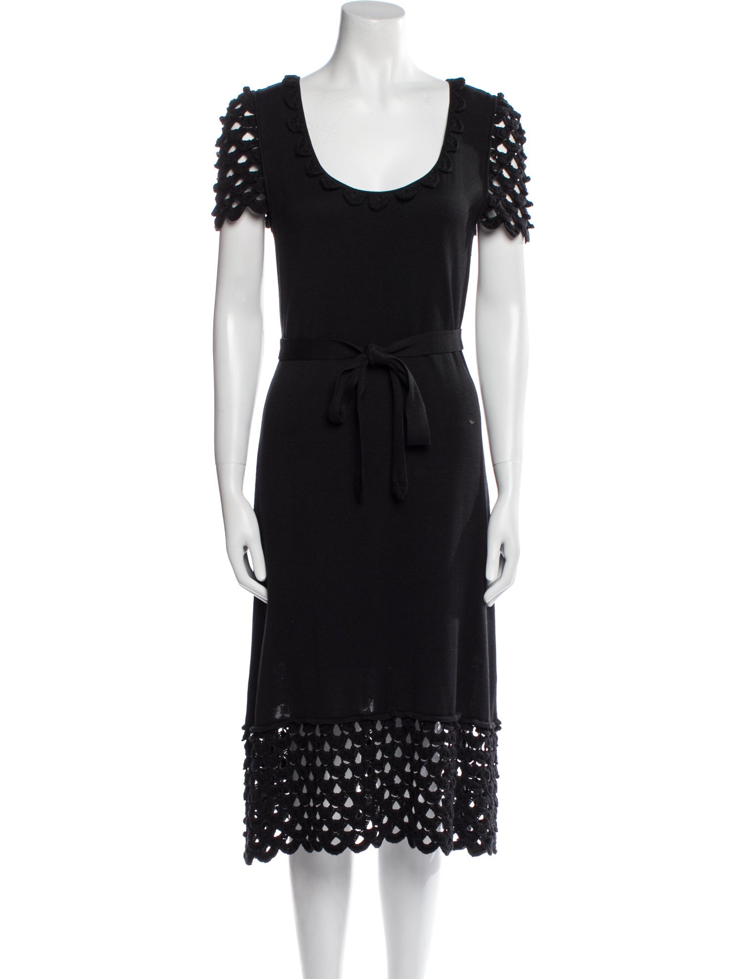 Temperley London Scoop Neck Midi Length Dress