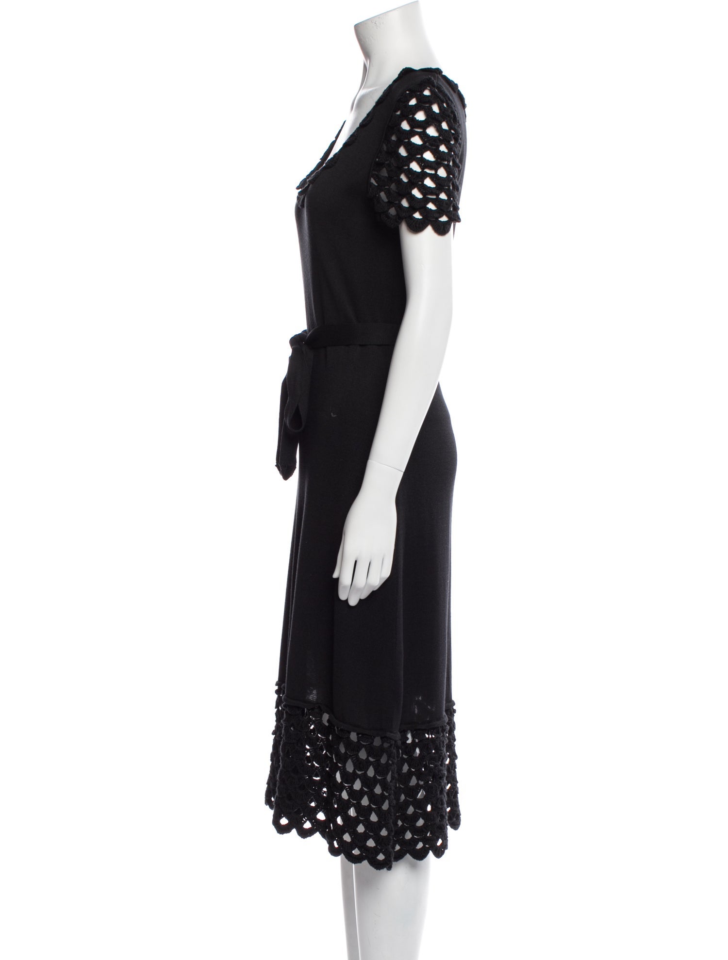 Temperley London Scoop Neck Midi Length Dress