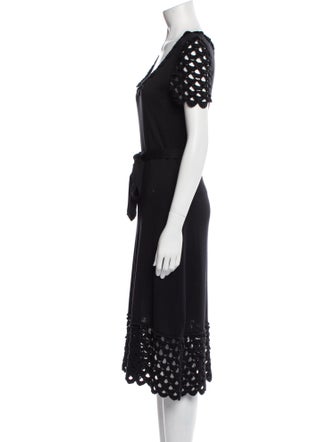 Temperley London Scoop Neck Midi Length Dress