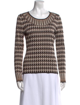 Temperley London Printed Scoop Neck Top