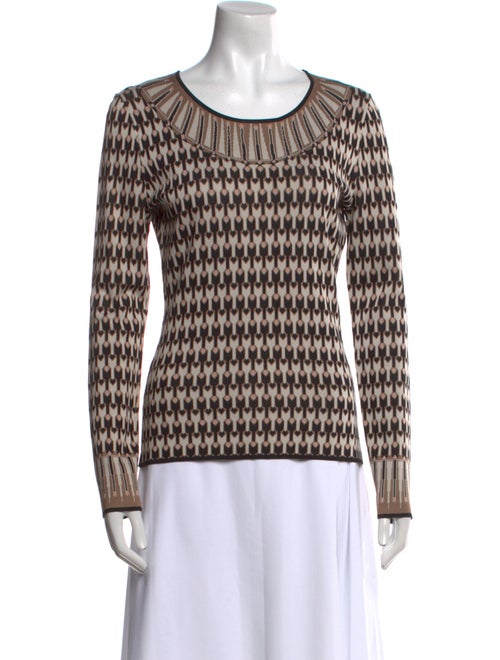 Temperley London Printed Scoop Neck Top