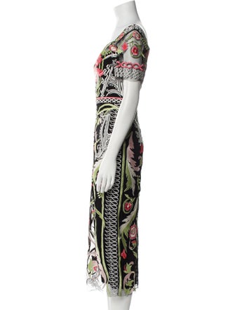 Temperley London Printed Long Dress