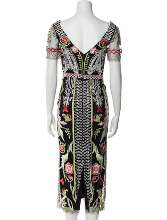Temperley London Printed Long Dress