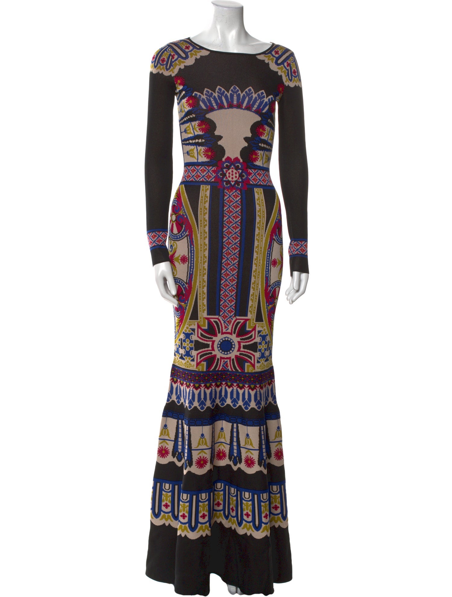 Temperley London Printed Long Dress